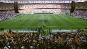 Perezida Kagame mu bihumbi byitabiriye itahwa rya Stade du Sénégal