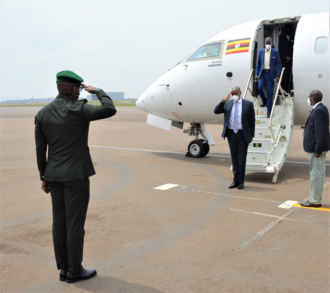 Umuhungu wa Perezida Museveni yagarutse mu Rwanda