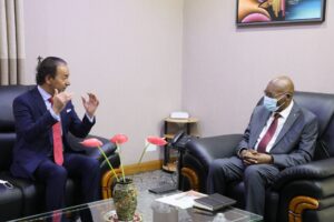Perezida wa Sena yakiriye Ambasaderi wa Qatar mu Rwanda