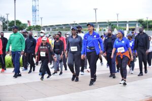 Jeannette Kagame mu 3000 bitabiriye ‘Kigali Peace Marathon 2022’