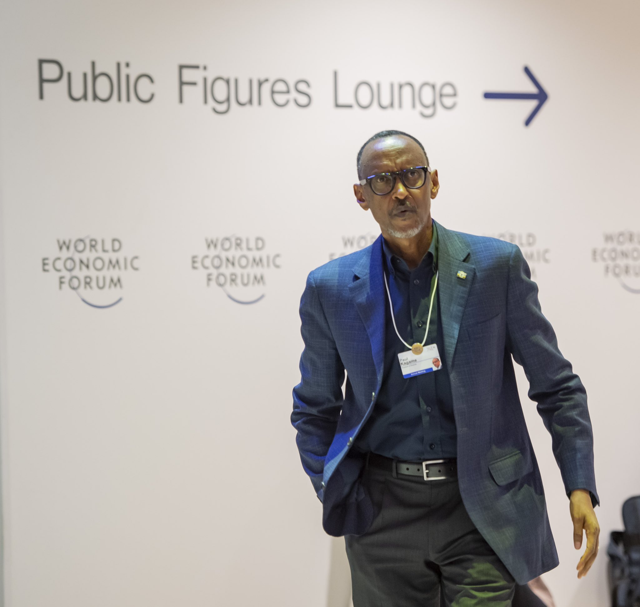 Perezida Kagame yitabiriye ibiganiro kuri Siporo i Davos