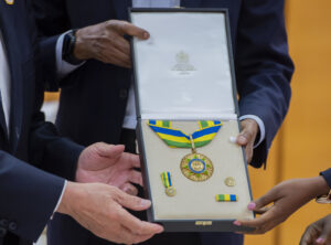 Houlin Zhao yanyuzwe n’umudali w’Agaciro yambitswe na Perezida Kagame