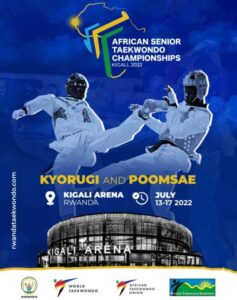 Taekwondo:   Ibihugu 19 ni byo  bimaze kwiyandikisha mu bizitabira shampiyona y’Afurika