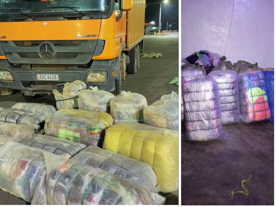 Iburengerazuba: Abantu batatu bafatanywe amabaro 25 y’imyenda ya caguwa