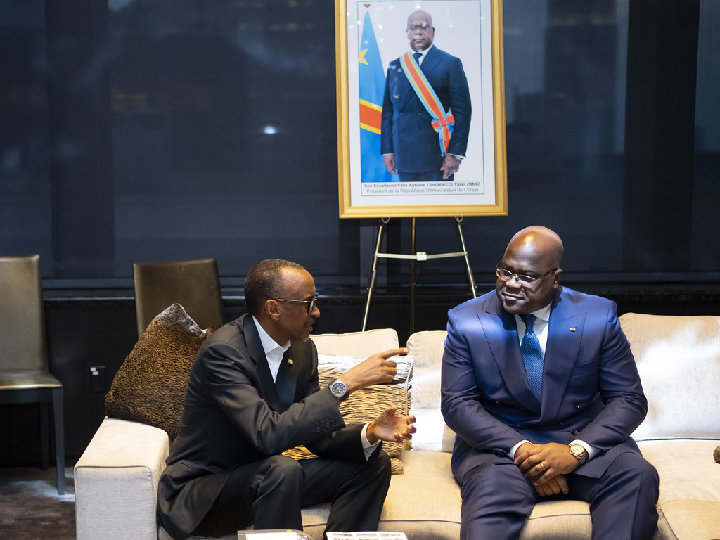 Perezida Kagame yageze muri Angola mu biganiro na Tshisekedi