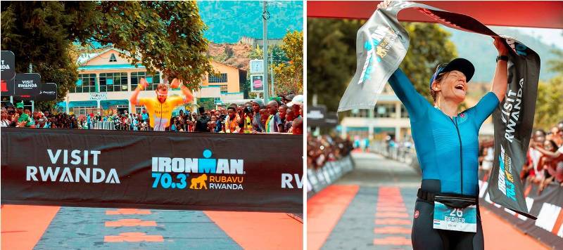 Ilya Slepov na Berber Kramer ni bo begukanye IRONMAN 70.3 Rwanda 2022