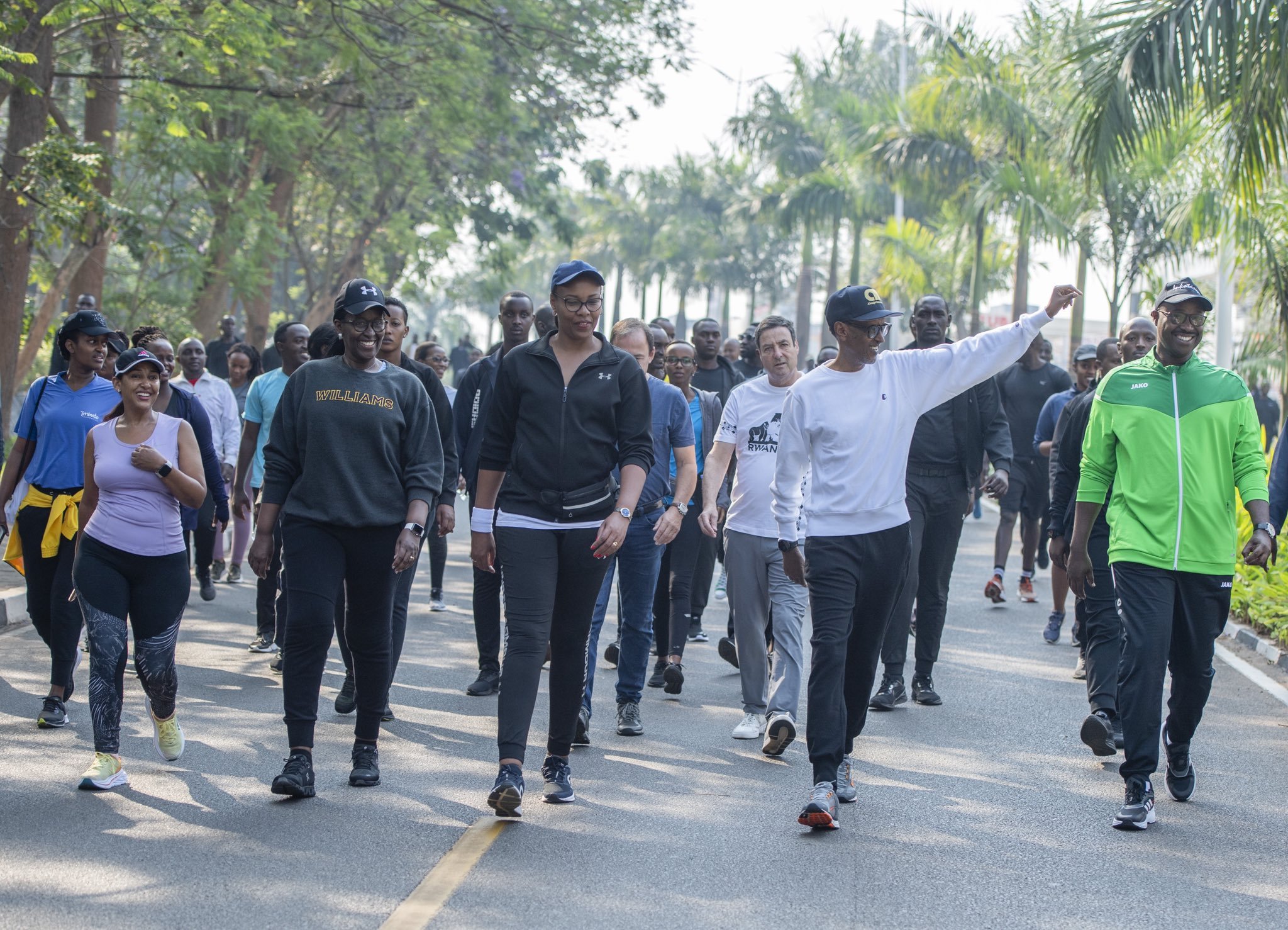 Kigali: Perezida Kagame na Madamu we bitabiriye Siporo Rusange