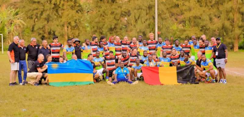 Rugby: Ikipe y’u Rwanda yakinnye  na Kibubu yo mu Bubiligi mu rwego rwo gutsura umubano