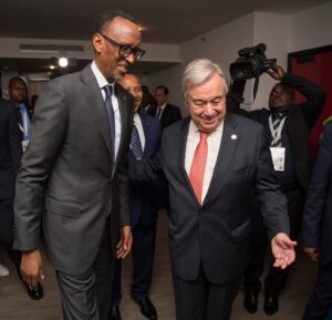 Perezida Kagame yavuganye na Guterres ku mutekano muke muri RDC