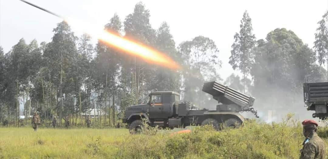FARDC irarasa yerekeje iminwa y’imbunda ziremereye mu Rwanda