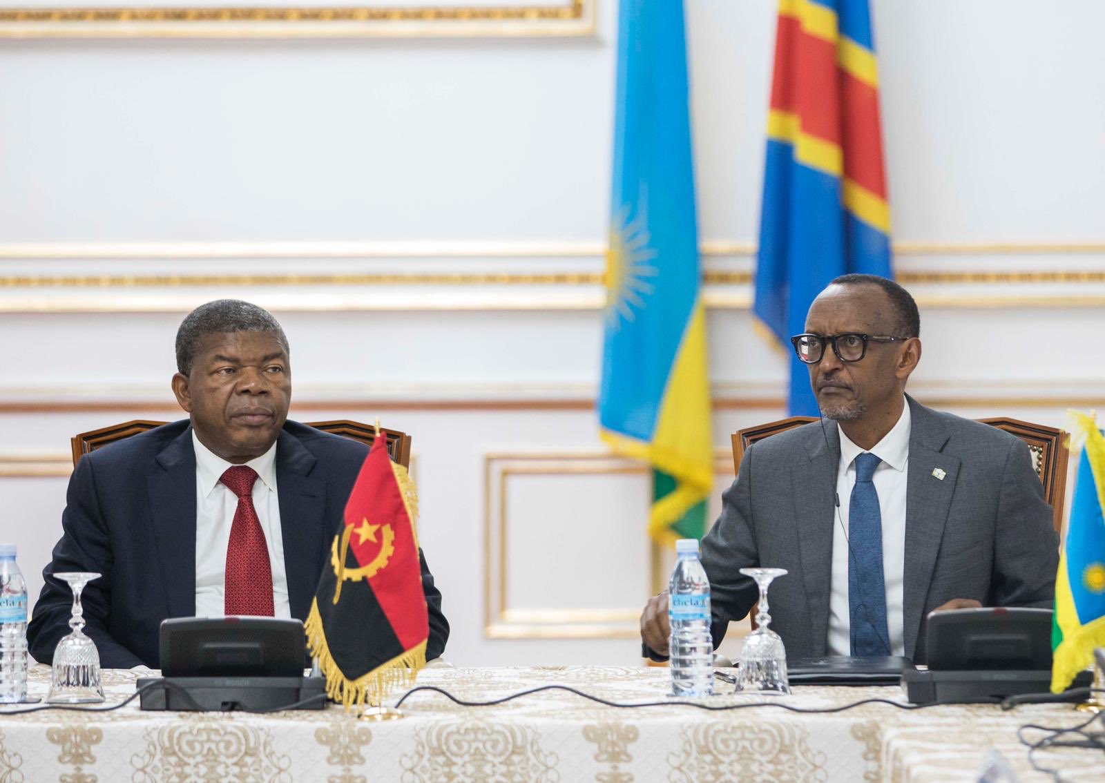 Perezida w’Angola yitezwe mu Rwanda aje kuruhuza na RDC