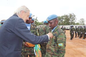 Sudani y’Epfo: Ingabo z’u Rwanda zambitswe imidali y’ishimwe ya Loni