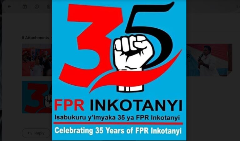 Imyaka 35 irashize Umuryango FPR Inkotanyi uvutse 