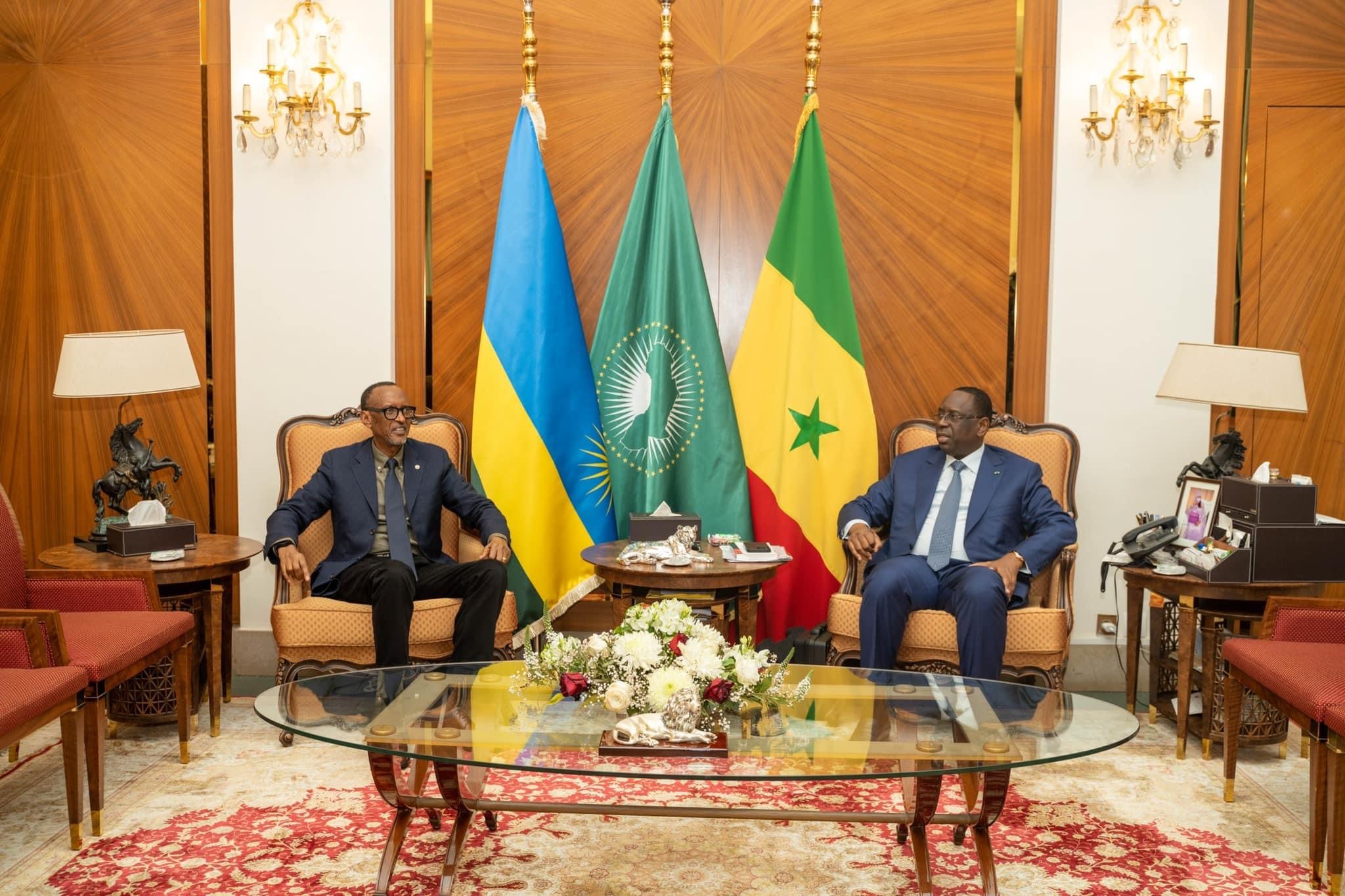 Perezida Kagame yagiranye ibiganiro na Macky Sall