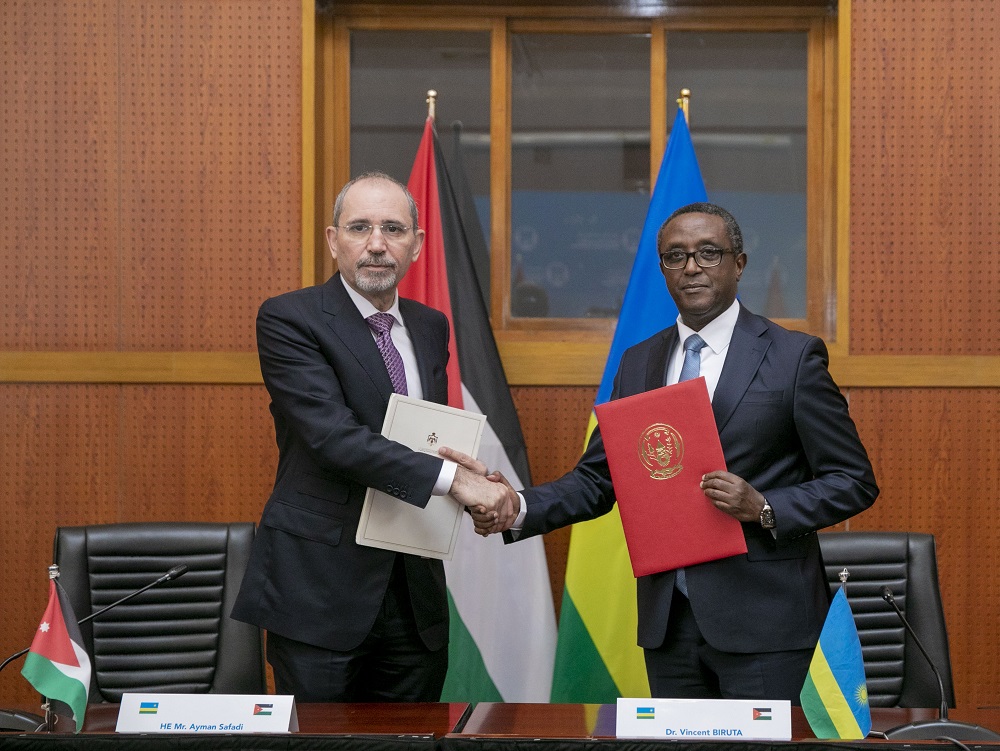 U Rwanda n’Ubwami bwa Yorodaniya byasinyanye amasezerano