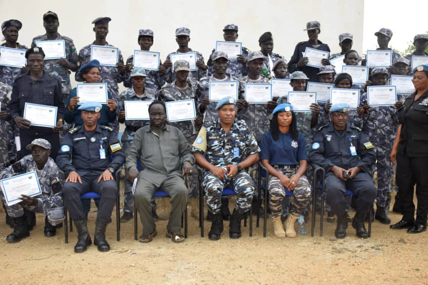 Abapolisi b’u Rwanda bahaye amahugurwa abo muri Sudani y’Epfo