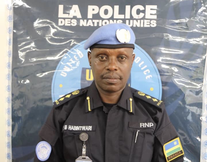 Crentrafrique: Umupolisi w’u Rwanda muri MINUSCA yatowe nk’indashyikirwa
