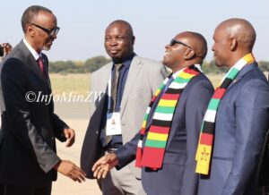 TAS2023: Perezida  Kagame yageze muri Zimbabwe