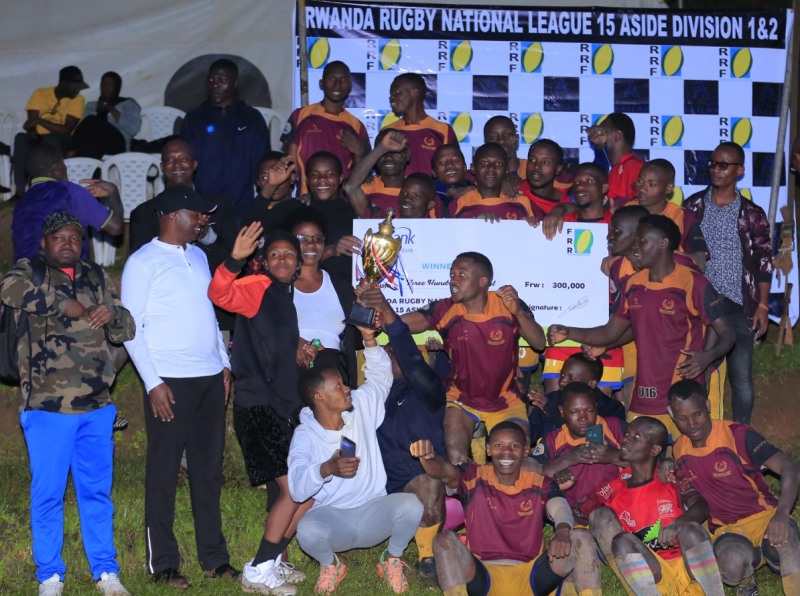 Rugby: UR Grizzlies yegukanye igikombe cya shampiyona y’icyiciro cya kabiri