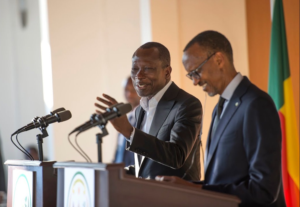 Perezida Kagame na Jeannette Kagame bategerejwe muri Bénin