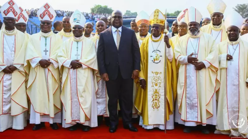 Perezida Tshisekedi yikomye Kiliziya Gatolika yasabye Abanyekongo gukanguka