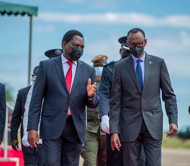 Perezida wa Zambia mu ruzinduko rw’iminsi ibiri mu Rwanda