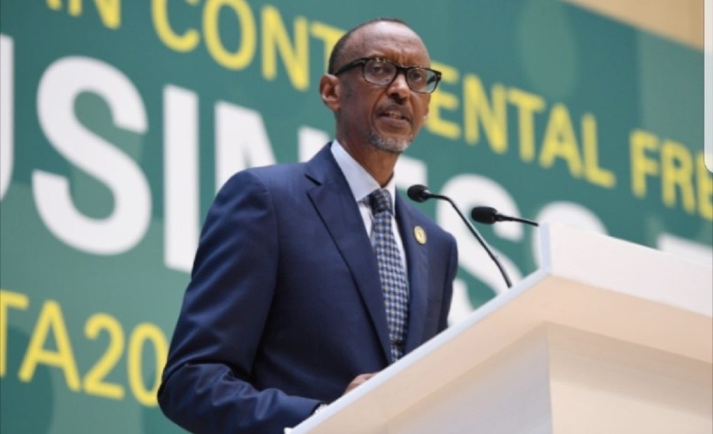 Perezida Kagame yanenze abadindiza AfCFTA ngo bararinda ubusugire