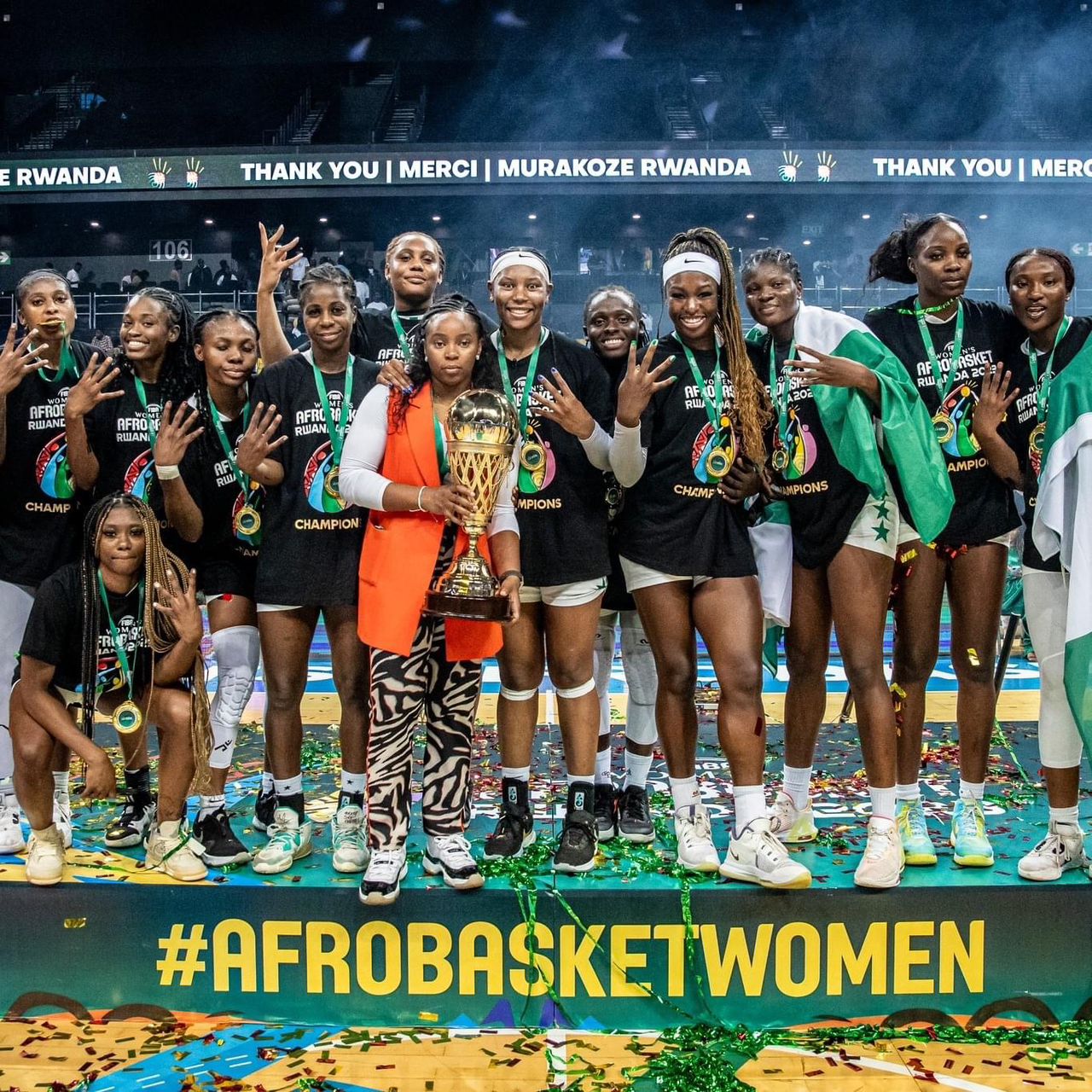 Basketball: Nigeria yegukanye igikombe cy’Afurika ku nshuro ya kane yikurikiranya