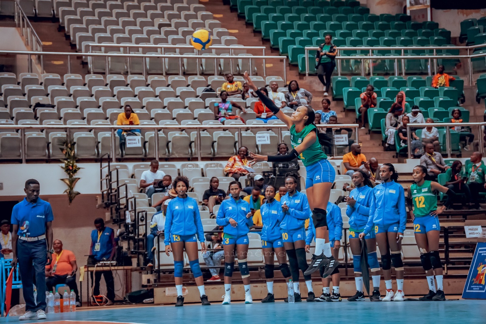 Volleyball:  Ikipe y’u Rwanda  yitwaye neza itsinda Lesotho mu mikino y’Afurika