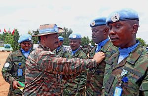 Ingabo z’u Rwanda muri UNMISS zambitswe imidali y’ishimwe