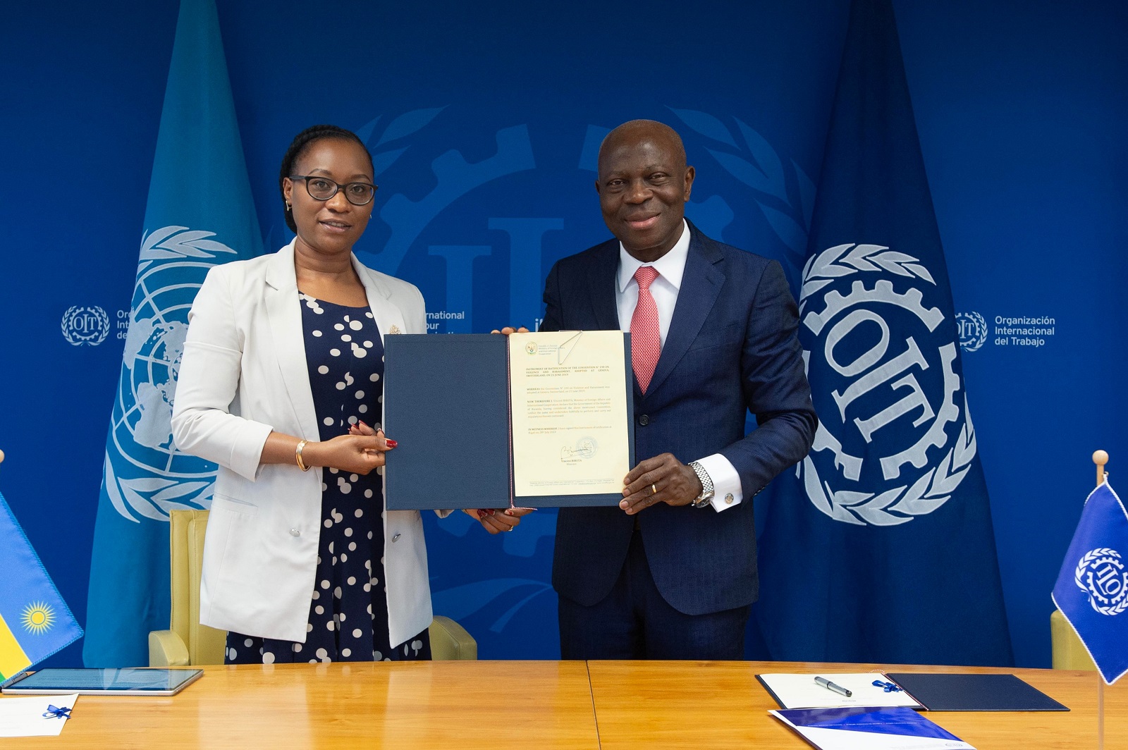U Rwanda rwemeje amasezerano mpuzamahanga akumira ihohoterwa mu kazi