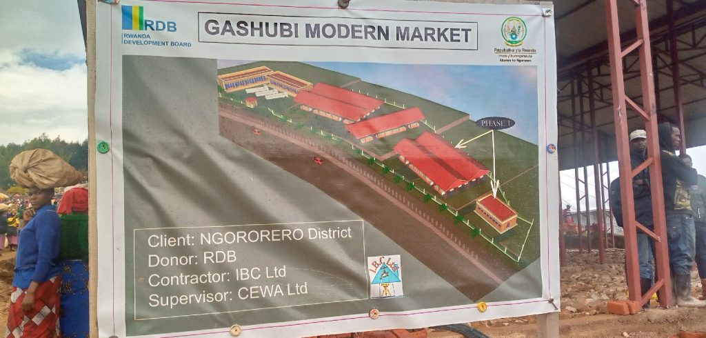 Ngororero: Batangiye kubakirwa isoko rigezweho rya miliyoni 300 Frw