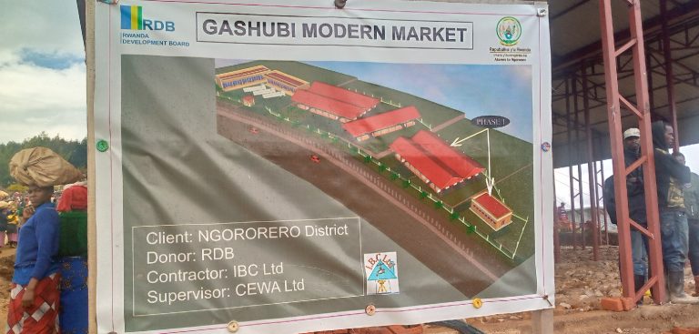 Ngororero: Batangiye kubakirwa isoko rigezweho rya miliyoni 300 Frw