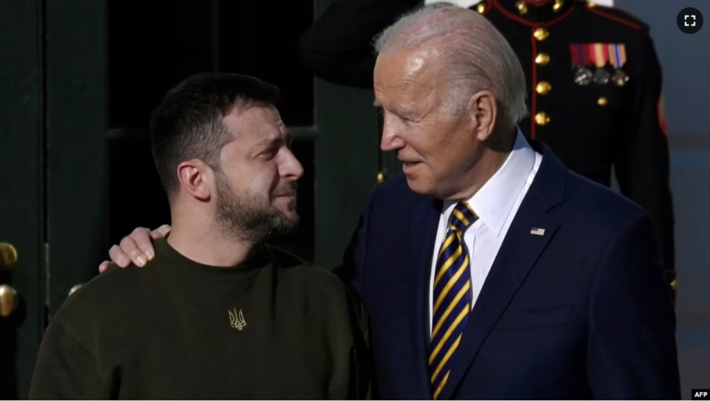 Ukraine yashimiye Amerika ibihano yafatiye ibihugu bifasha u Burusiya