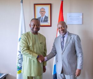 Ozonia Ojielo yagiranye ibiganiro n’Umunyamabanga Mukuru w’Umuryango FPR Inkotanyi