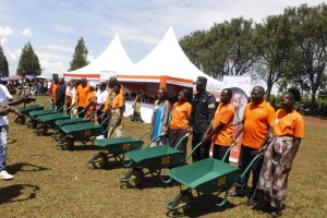 Gisagara: Imiryango 2 412 yavuye mu cyiciro cy’ubukene irigira