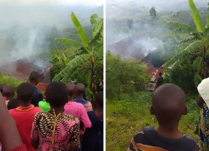 Nyamasheke: Indi nzu y’imbaho ibamo abantu 10 yahiye irakongoka