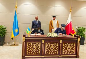 U Rwanda na Qatar byasinyanye amasezerano y’ubufatanye mu by’umutekano