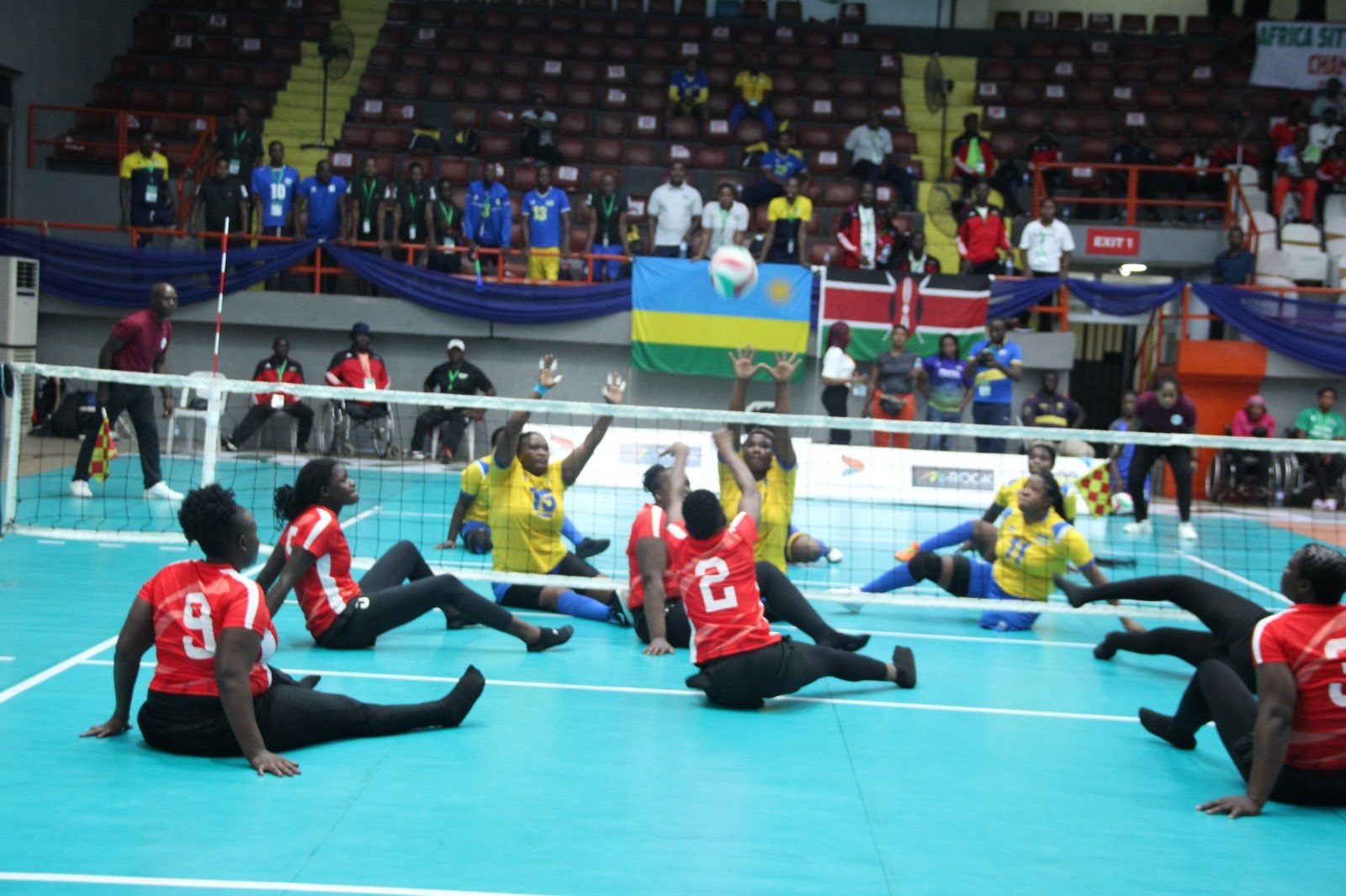 Sitting Volleyball: U Rwanda rwatsinze umukino wa kabiri muri Shampiyona Nyafurika