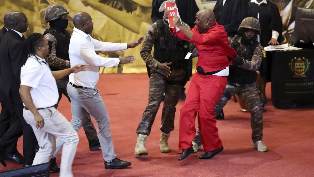 Afurika y’Epfo: Malema yangiwe kwitabira ijambo rya Perezida Ramaphosa