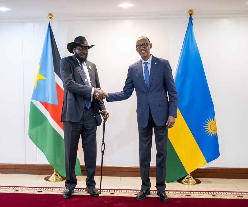 Perezida Kagame na Salva Kiir baganiriye ku mutekano muke muri EAC