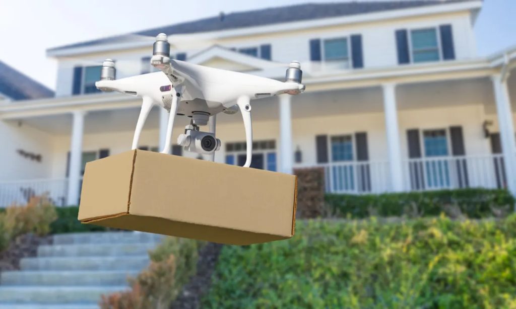 Drones zizajya zigeza ibicuruzwa aho abasura u Rwanda baraye
