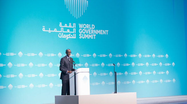 Perezida Kagame yitabiriye Inama ya Guverinoma z’Isi i Dubai 