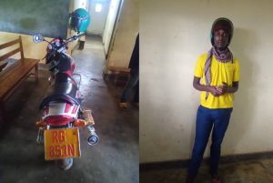 Nyamasheke: Umusore wari wibye moto kabiri yafashwe atwaye indi y’inyibano