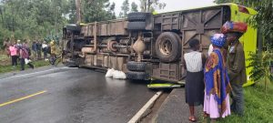 Kamonyi: Imodoka ya RITCO ikoze impanuka ifunga umuhanda