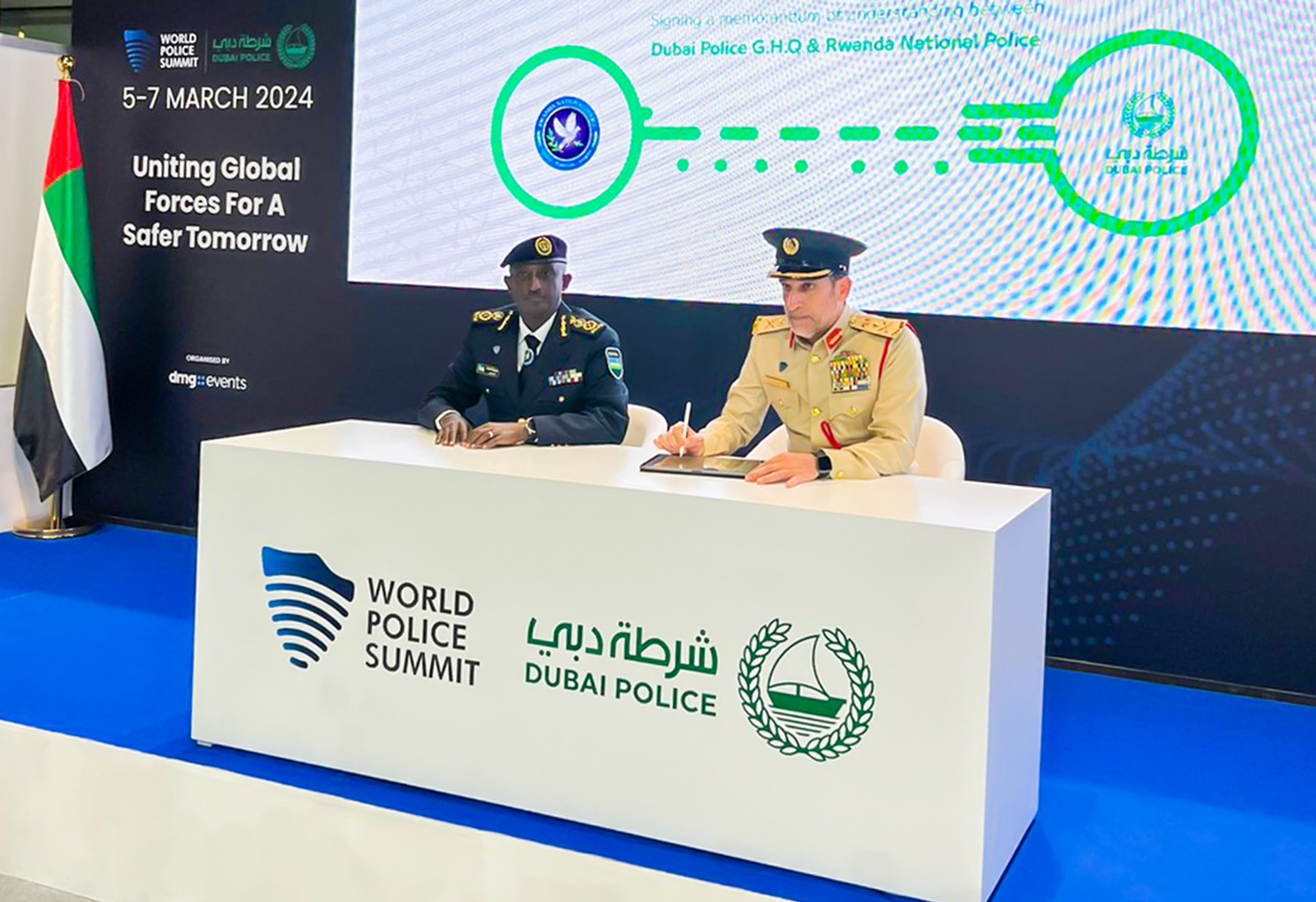 Nyuma y’uruzinduko rwa Perezida Kagame, Polisi y’u Rwanda n’iya Dubai byiyemeje gufatanya