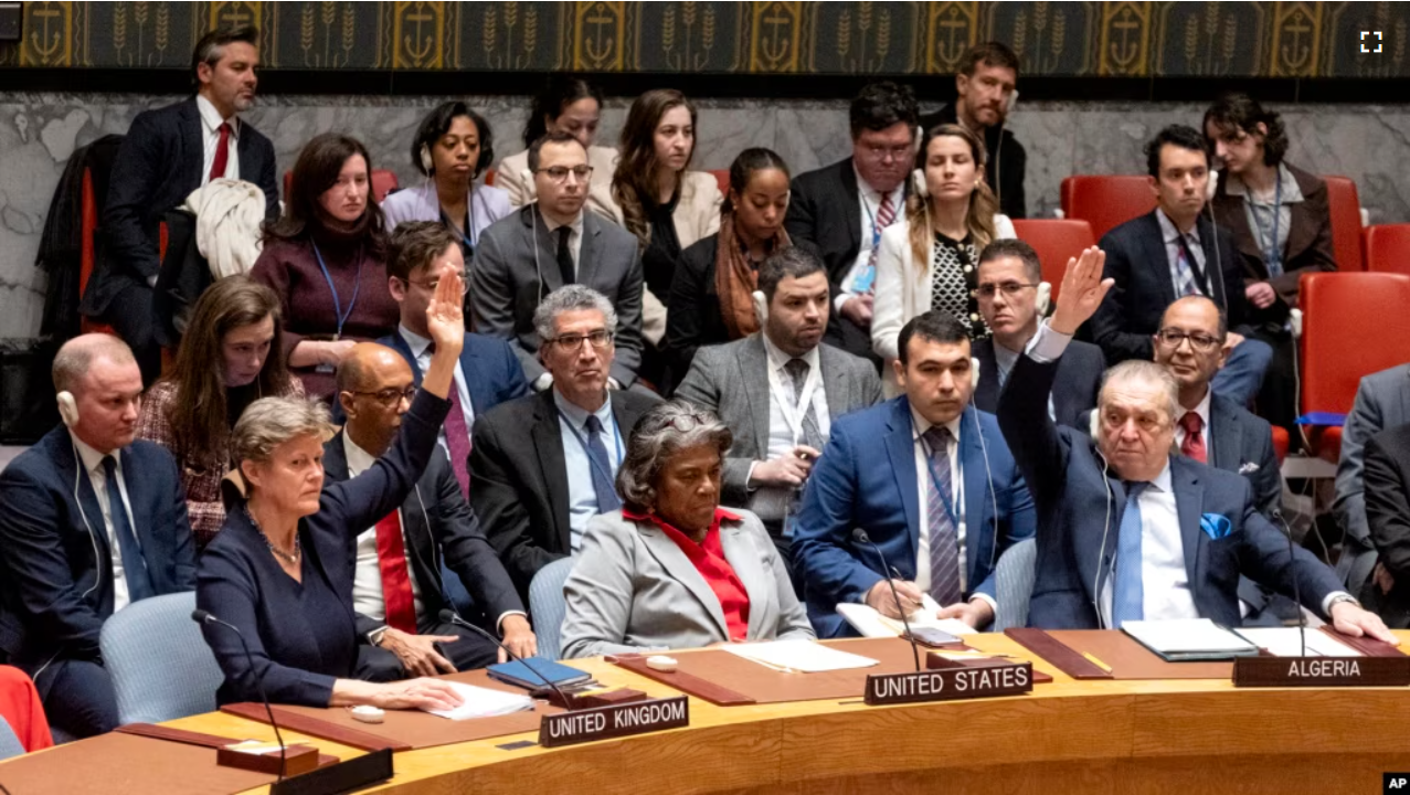 Amerika yanze gukoresha ‘Veto’ ku mwanzuro w’agahenge muri Gaza