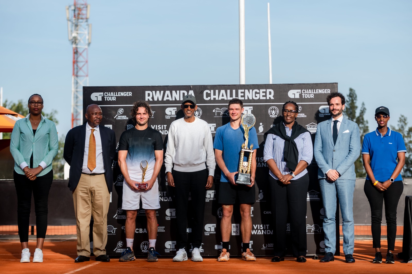 Perezida Kagame na Madamu bitabiriye umukino wa Tennis