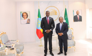 Amb. Karamba yagiranye ibiganiro na Minisitiri Taye Atske