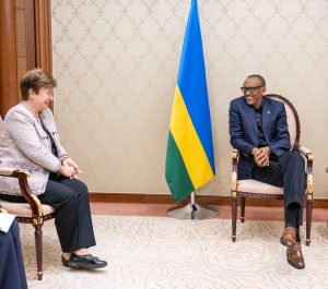 Perezida Kagame n’Umuyobozi wa IMF baganiriye ku bufatanye